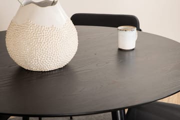 Rund matgrupp Venture Home Svart Svart 4st - Møbler - Borde - Spisebordssæt