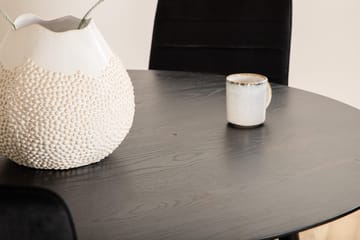Rund matgrupp Venture Home Svart Svart 4st - Møbler - Borde - Spisebordssæt