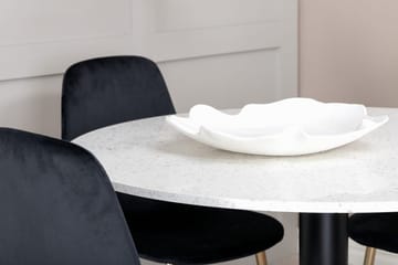 Rund matgrupp Venture Home Svart Vit 4st - Møbler - Borde - Spisebordssæt