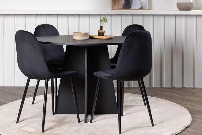 Rund matgrupp Venture Home Svart