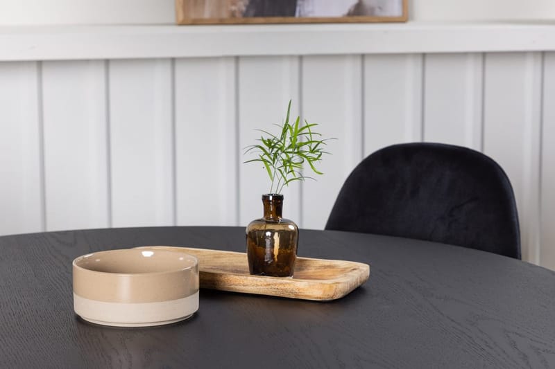 Rund matgrupp Venture Home Svart - Møbler - Borde - Spisebordssæt