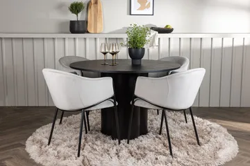 Sort - Svart, grå