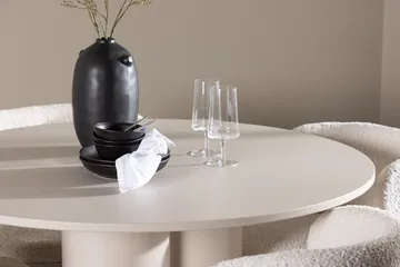 Rund matgrupp Venture Home Vit Beige 4st - Møbler - Borde - Spisebordssæt