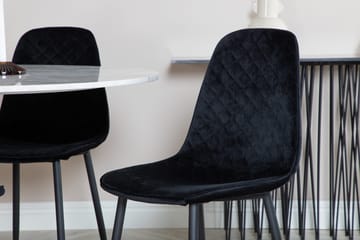 Rund matgrupp Venture Home Vit marmor - Møbler - Borde - Spisebordssæt