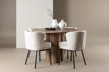 Brun - Beige, vit