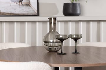 Rund matgrupp Venture Home Vit Valnöt 4st - Møbler - Borde - Spisebordssæt