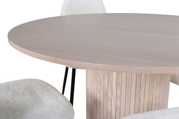 Rund matgrupp Venture Home Vit Vitputsad 4st - Møbler - Borde - Spisebordssæt