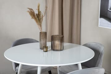 Rund matgrupp Venture Home Vit - Møbler - Borde - Spisebordssæt
