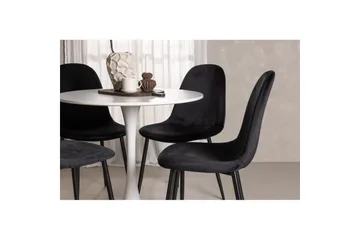 Rund spisegruppe Hamden, Polar - Velour - Møbler - Borde - Spisebordssæt