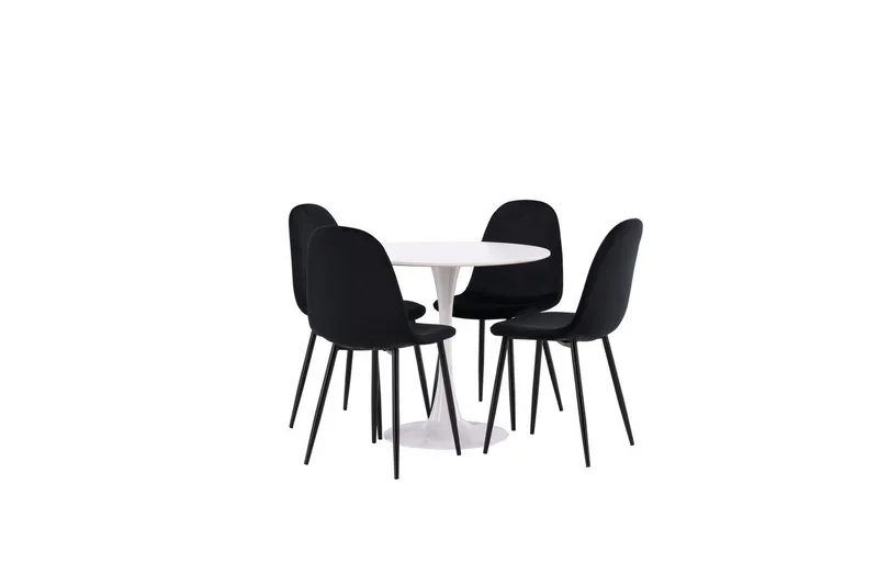 Rund spisegruppe Hamden, Polar, Velour
