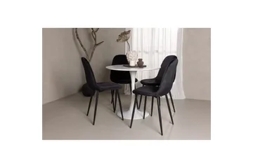 Rund spisegruppe Hamden, Polar - Velour - Møbler - Borde - Spisebordssæt
