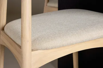 Rund spisegruppe Tyresö 120 cm rund med 4 Ven stole - Sort/Whitewash - Møbler - Borde - Spisebordssæt