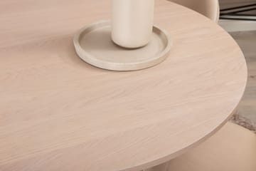 Rund spisegruppe Venture Home Bianca, Velvet Hvidlaseret - Møbler - Borde - Spisebordssæt