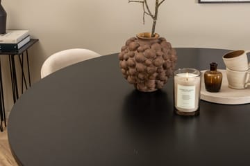 Rund spisegruppe Venture Home Copenhagen, Velvet - sort og beige - Møbler - Borde - Spisebordssæt