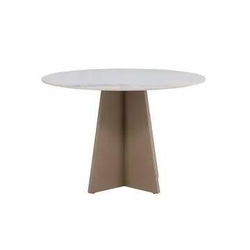 Rundt spisebord Bootcut - Beige - Møbler - Borde - Spisebord og køkkenbord
