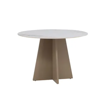 Rundt spisebord Bootcut - Beige - Møbler - Borde - Spisebord og køkkenbord