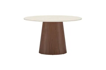 Rundt spisebord Lanzo 120 cm - Beige - Møbler - Borde - Spisebord og køkkenbord