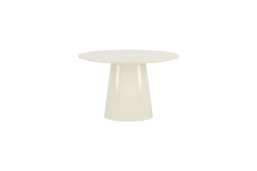 Rundt spisebord Lanzo 120 cm Glossy - Beige - Møbler - Borde - Spisebord og køkkenbord
