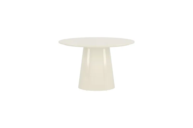 Rundt spisebord Lanzo 120 cm Glossy - Beige - Møbler - Borde - Spisebord og køkkenbord