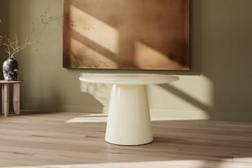 Rundt spisebord Lanzo 120 cm Glossy - Beige - Møbler - Borde - Spisebord og køkkenbord
