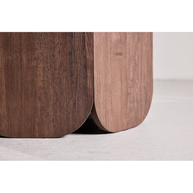 Rundt spisebord Tekla - Ruskind, Ø120 - Møbler - Borde - Spisebord og køkkenbord