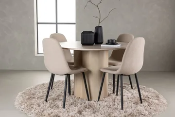 Hvidpudset - Beige