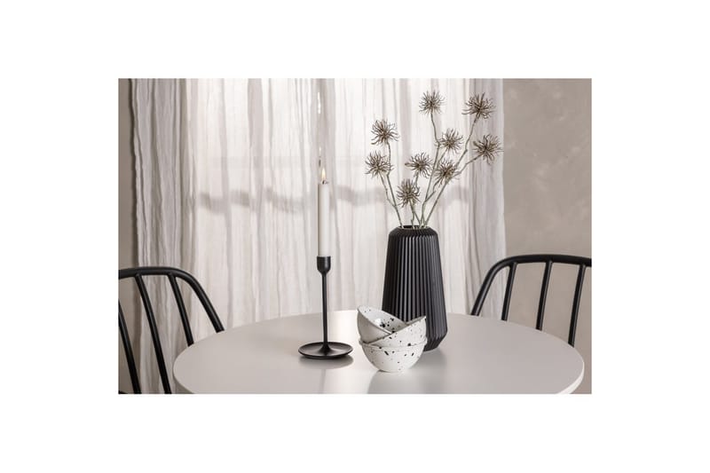 Rundt Spisesæt Hamden, Dyrön - Sort - Møbler - Borde - Spisebordssæt