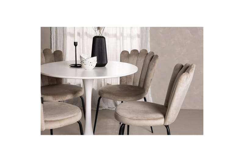 Rundt Spisesæt Hamden, Limhamn Light - Møbler - Borde - Spisebordssæt