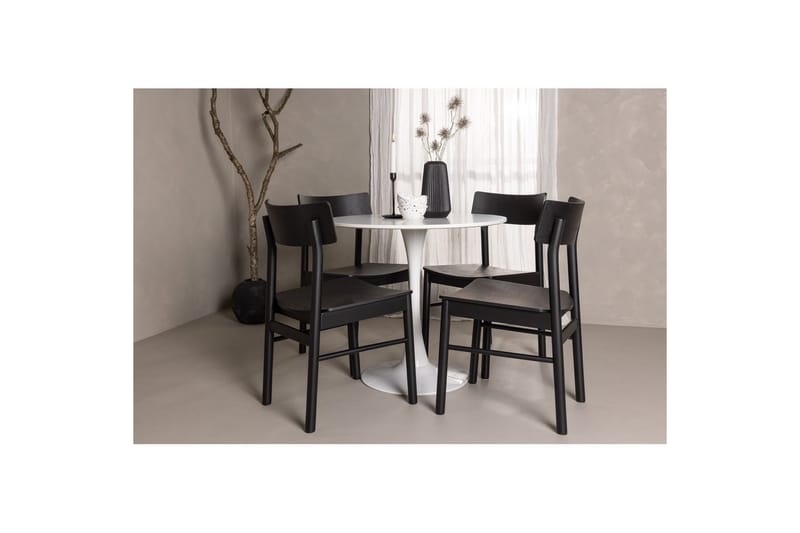 Rundt Spisesæt Hamden, Montros - Møbler - Borde - Spisebordssæt