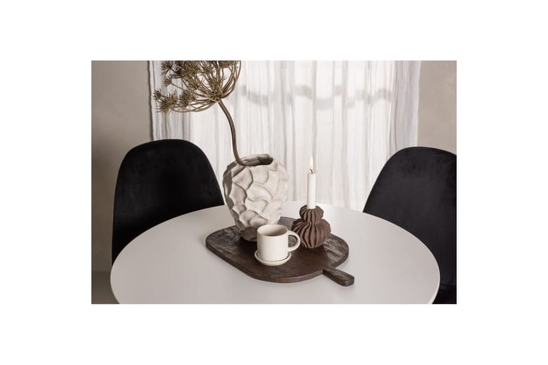 Rundt Spisesæt Hamden, Polar - Velvet - Møbler - Borde - Spisebordssæt