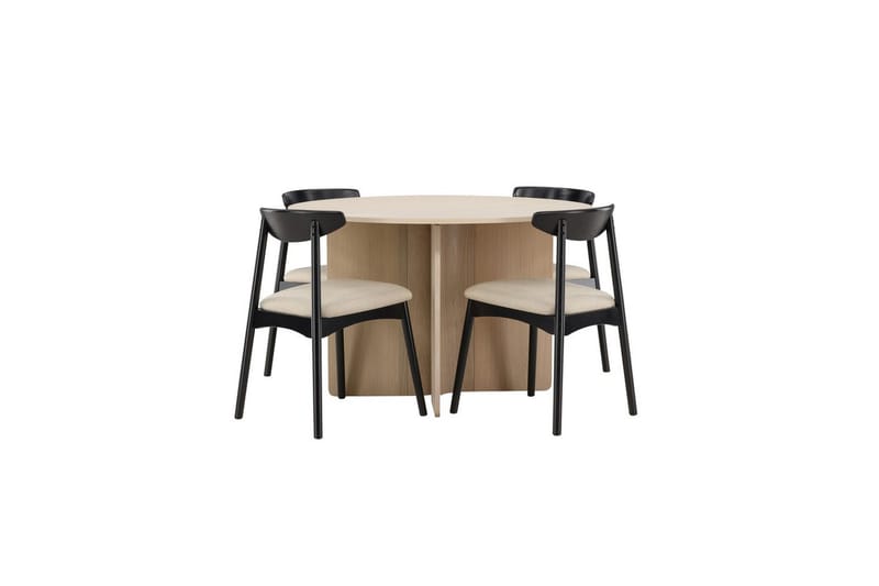 Rundt Spisesæt Ven, Tyresö, Beige