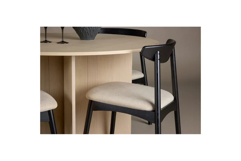 Rundt Spisesæt Ven, Tyresö - Beige - Møbler - Borde - Spisebordssæt