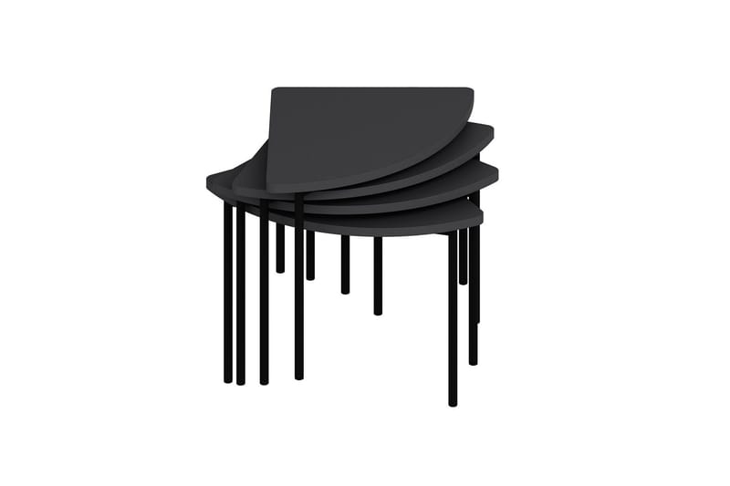 Rusele Sofabord 90 cm, Antracit