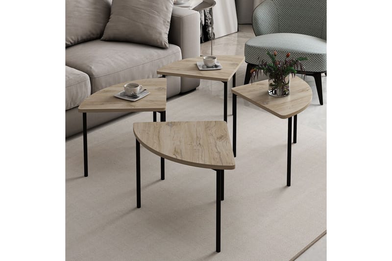 Rusele Sofabord 90 cm - Valnød - Møbler - Borde - Sofabord