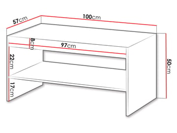 Rynlin Sofabord 100 cm - Møbler - Borde - Sofabord