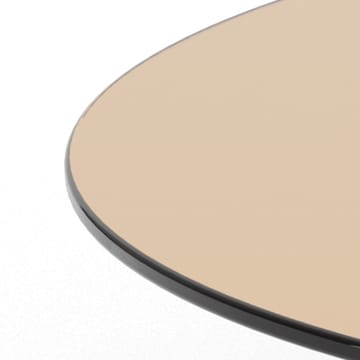 Ryvos Sofabord i Glas 80 cm Rund - Brun - Møbler - Borde - Sofabord