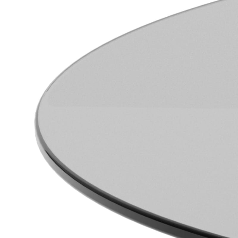 Ryvos Sofabord i Glas 80 cm Rund - Røgfarvet - Møbler - Borde - Sofabord