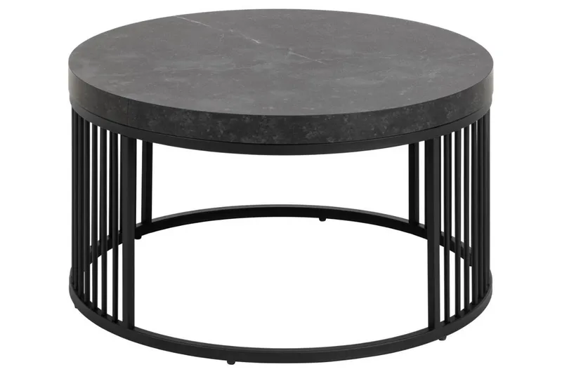 Saklani Sofabord 65 cm - Sort - Møbler - Borde - Sofabord