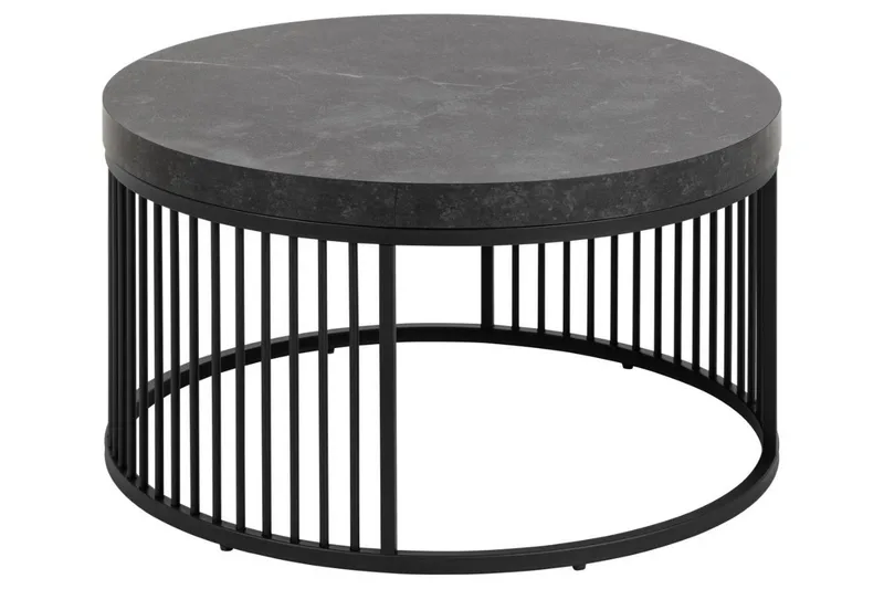 Saklani Sofabord 65 cm, Sort