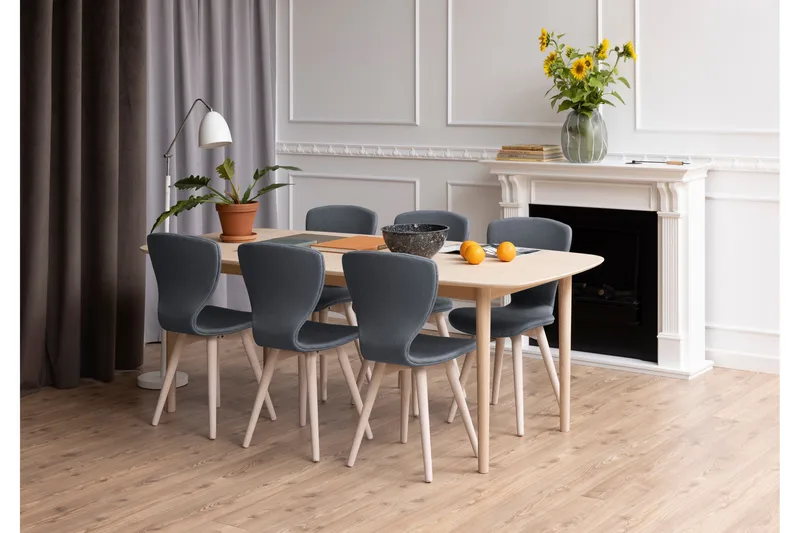 Salama Spisebord 210x100 cm - Hvid - Møbler - Borde - Spisebord og køkkenbord