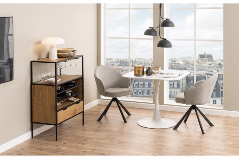 Salm Spisebord 90 cm Kvadratisk - Hvid - Møbler - Borde - Spisebord og køkkenbord