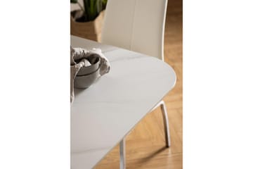 Salm Spisebord 90 cm Kvadratisk - Hvid - Møbler - Borde - Spisebord og køkkenbord