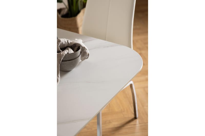 Salm Spisebord 90 cm Kvadratisk - Hvid - Møbler - Borde - Spisebord og køkkenbord