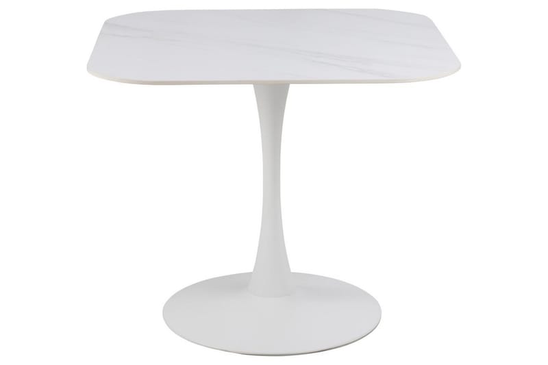 Salm Spisebord 90 cm Kvadratisk - Hvid - Møbler - Borde - Spisebord og køkkenbord