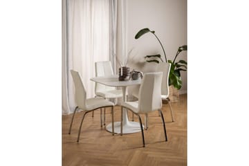 Salm Spisebord 90 cm Kvadratisk - Hvid - Møbler - Borde - Spisebord og køkkenbord