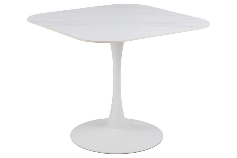 Salm Spisebord 90 cm Kvadratisk - Hvid - Møbler - Borde - Spisebord og køkkenbord
