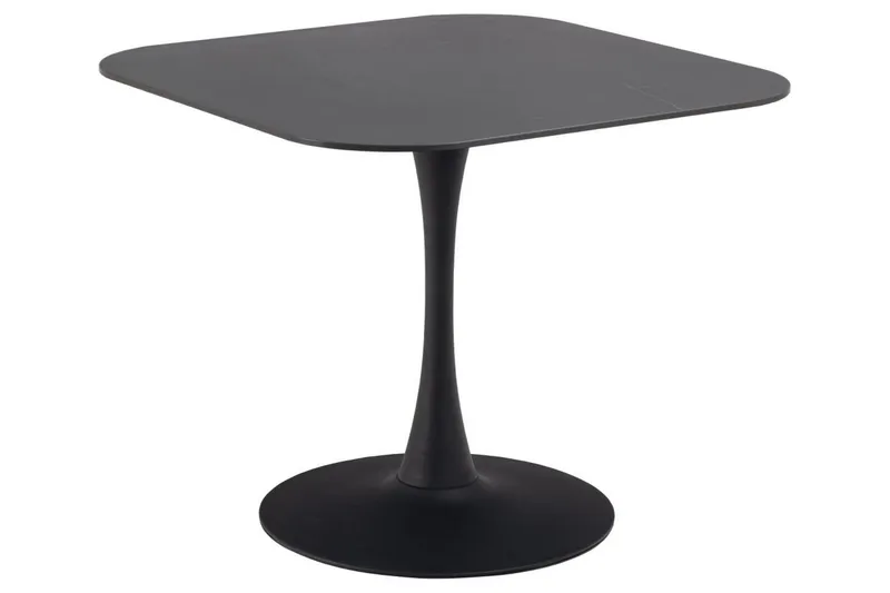 Salm Spisebord 90 cm Kvadratisk - Sort - Møbler - Borde - Spisebord og køkkenbord