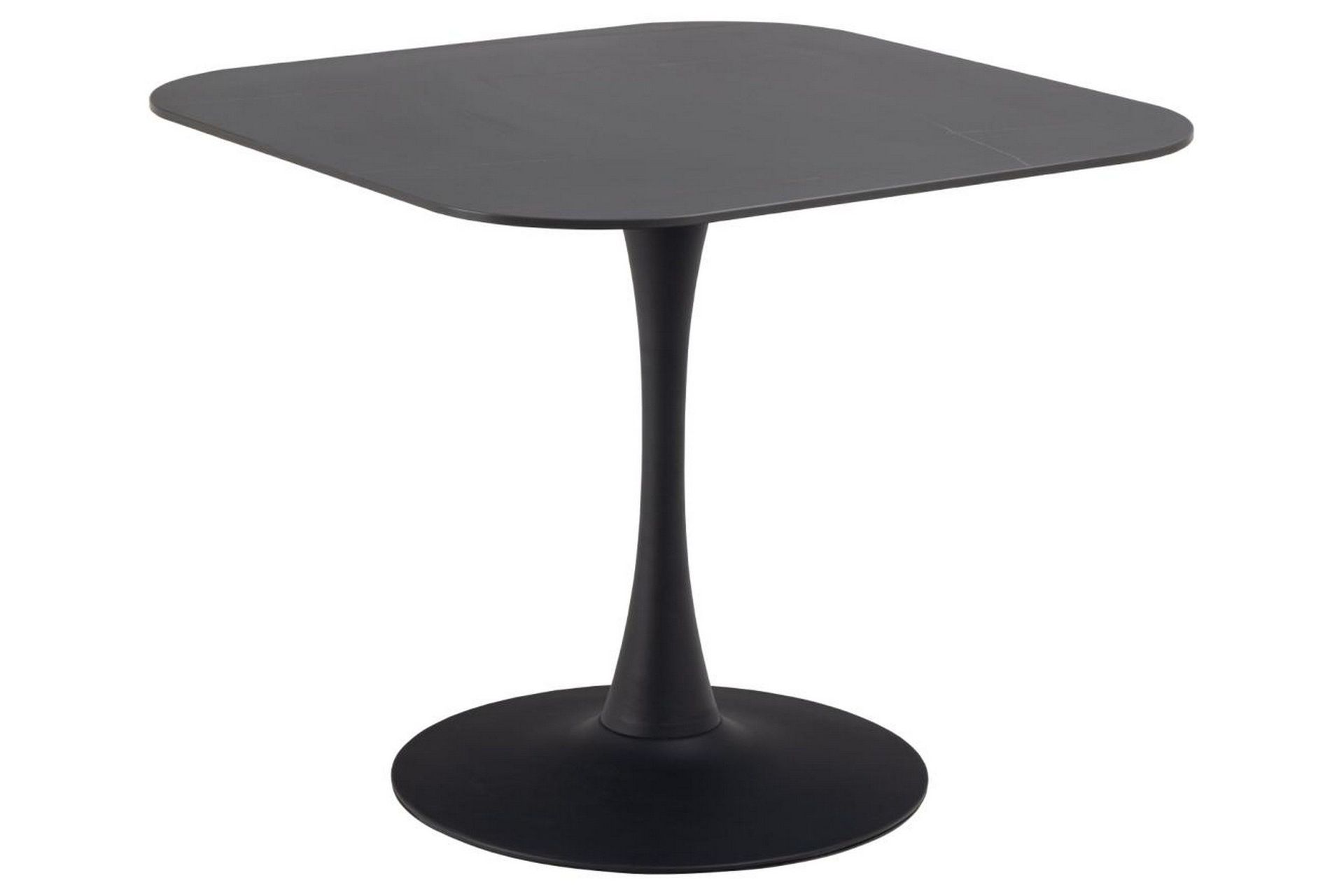 Salm Spisebord 90 cm Kvadratisk Sort - Møbler | Trademax