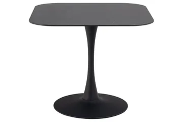 Salm Spisebord 90 cm Kvadratisk - Sort - Møbler - Borde - Spisebord og køkkenbord
