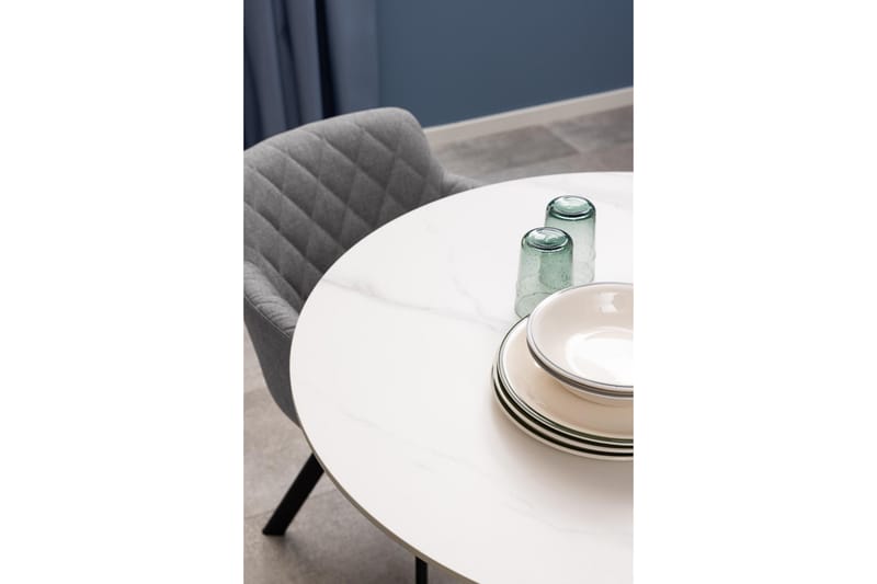 Salm Spisebord 90 cm Rundt - Hvid - Møbler - Borde - Spisebord og køkkenbord